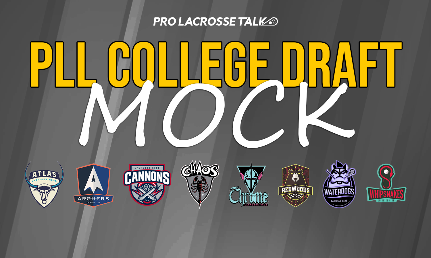 2022 Mock PLL College Draft Pro Lacrosse Talk